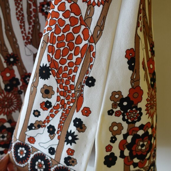 Hamilton Vintage giraffe Safari Animals 70s Shirt Disco Large L LG LRG MED M SM - Picture 16 of 16